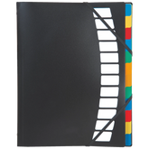 Ordnungsmappe | A4, 12 Fächer, schwarz